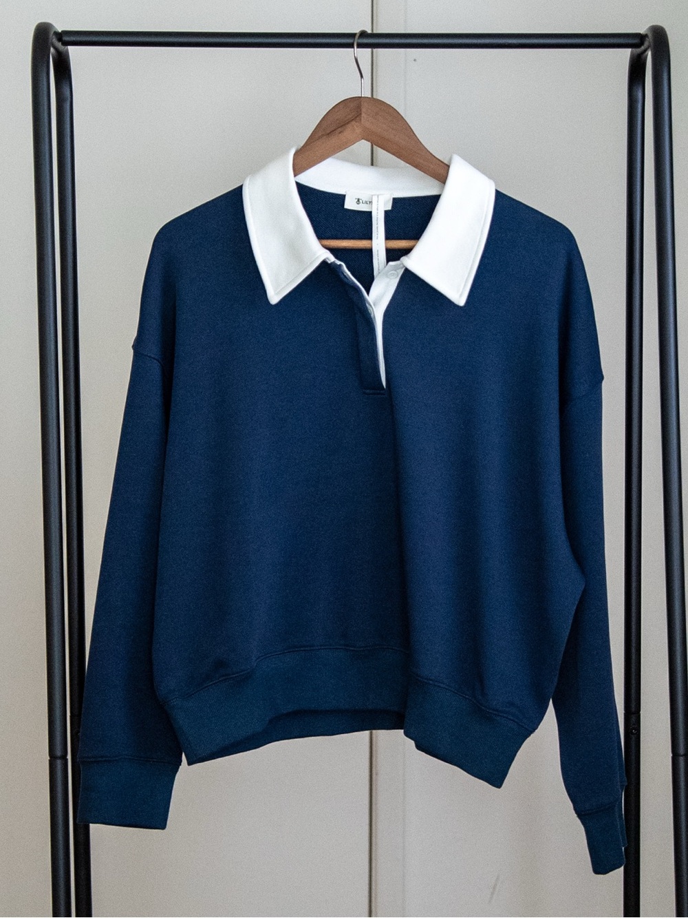 LILYSILK Silkerry® Polo Sweatshirt - Picture 6 of 15